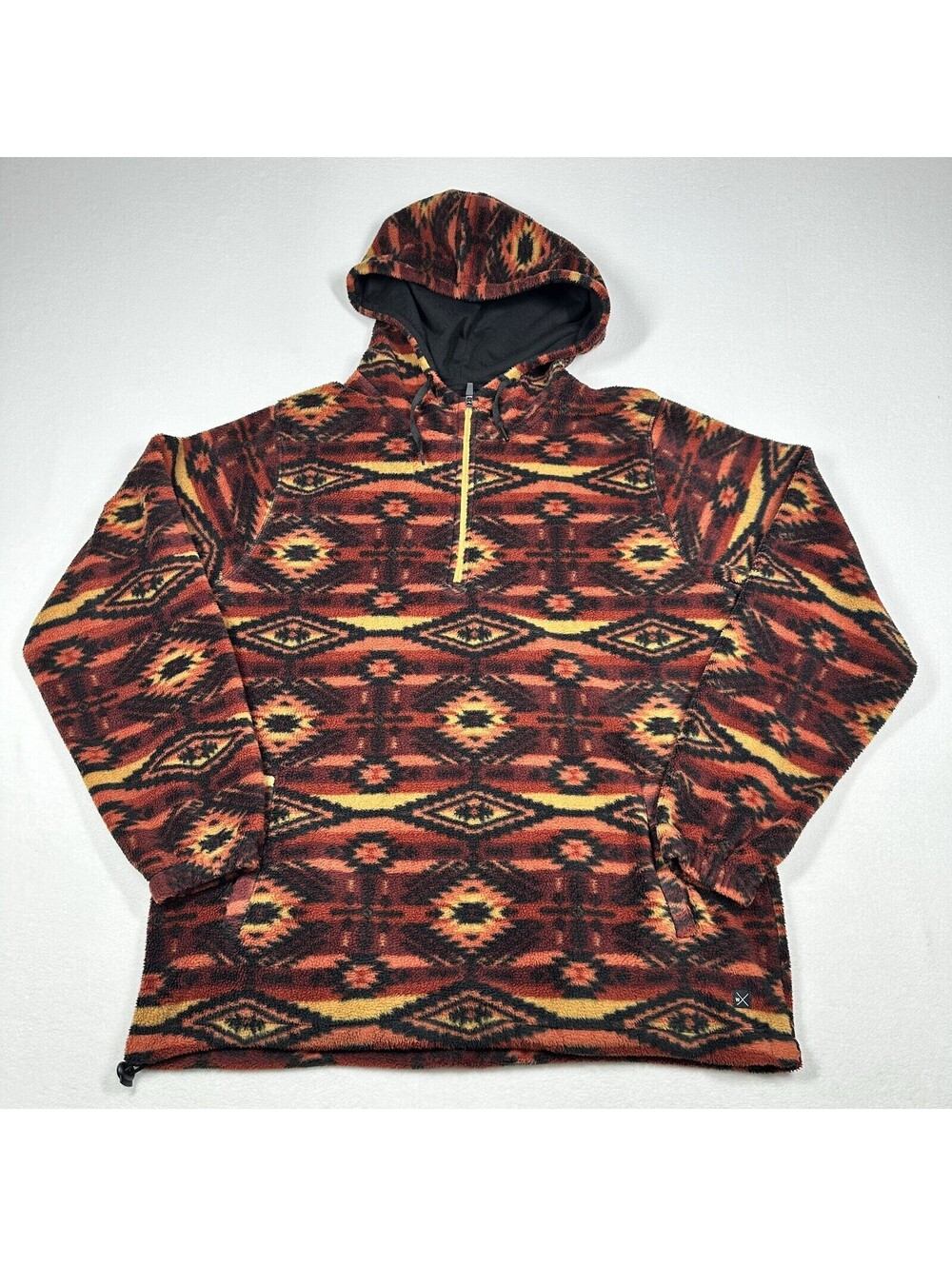 Depart West Aztec Hoodie Mens Medium Western Cowboy Navajo Streetwear Y2K